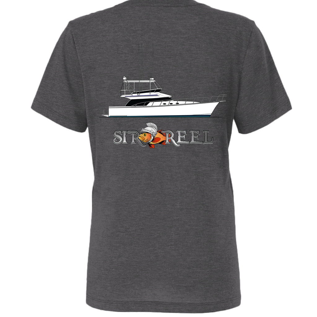 Solid Dark Grey Triblend - BACK