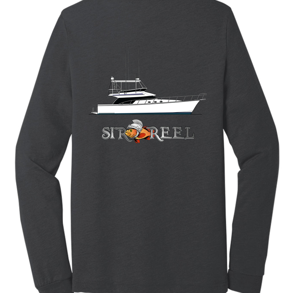 Solid Dark Grey Triblend - BACK