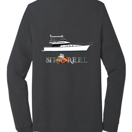 Solid Dark Grey Triblend - BACK